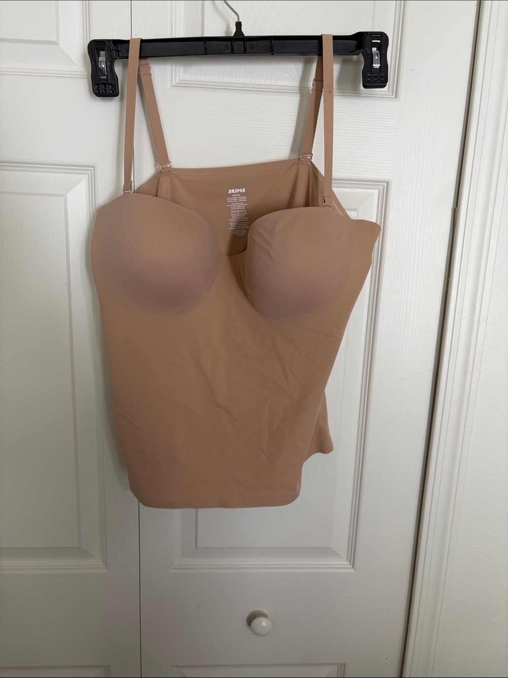 SKIMS Mauve-Tone Nude Shaping Slip with Built-In Cups
